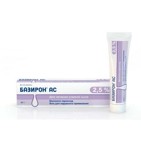 Гель против прыщей Базирон® АС 2,5% | Basiron AC