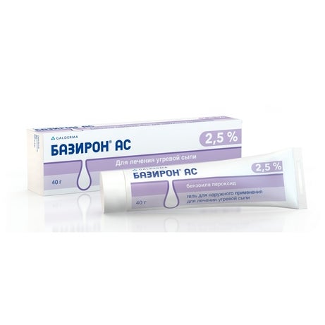 Гель против прыщей Базирон® АС 2,5% | Basiron AC